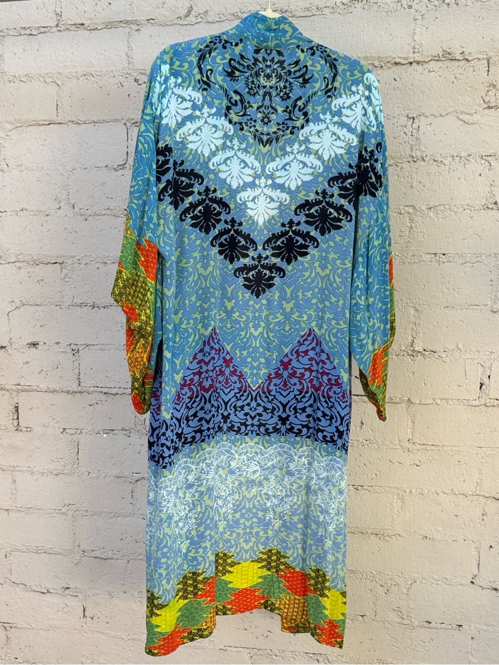 Free People Seven Wonders Maxi Kimono Duster Blue Size OS (one size) - Picture 6 of 11